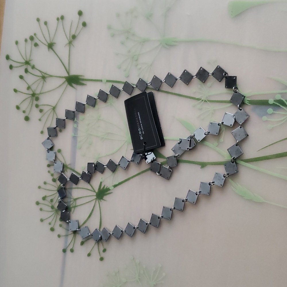 NWT BCBG Tri Chain Gunmetal Headband - Picture 4 of 7